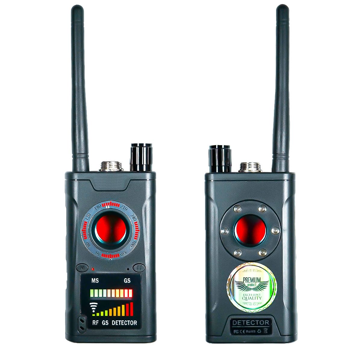 Rilevatore Scanner di Microspie GMS e Localizzatori GPS - Rilevatore Infrarossi di Telecamere Nascoste - Resistente alle Interferenze con Copertura a 15 Metri - Manuale in italiano (K18Special)