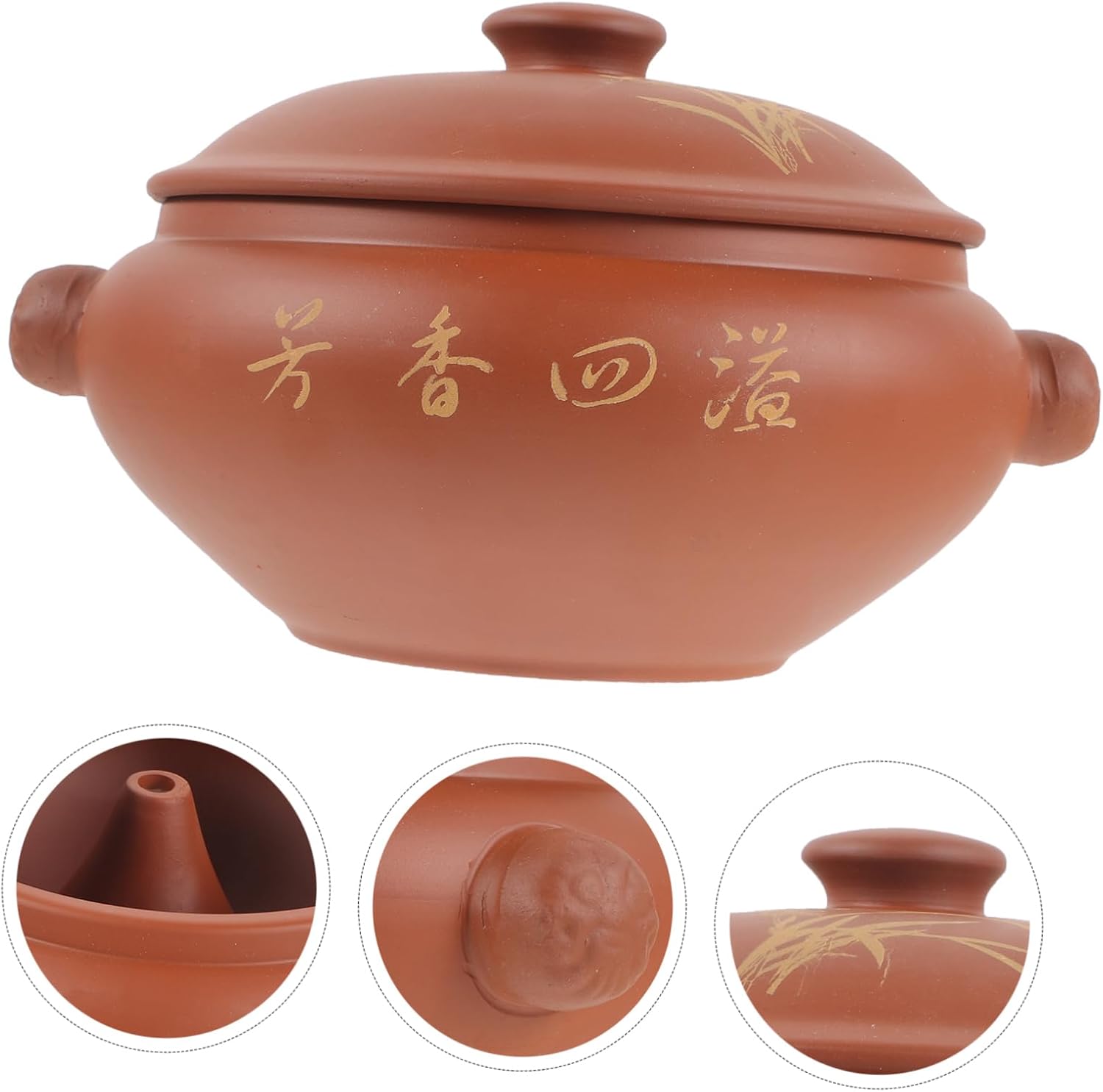 Ceramic Food Clay Pot Cooker for Cooking Steam Pots for Cooking Lid