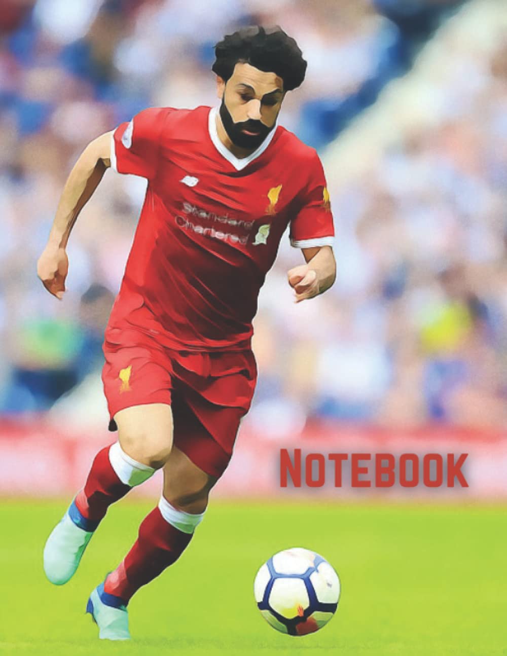 Mo Salah: A5 Notebook, Lined Pages, 200 pages (Footballer Notebooks)