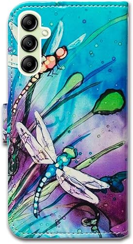 Miniatura 10 de Bcov Funda para Galaxy A14 5G, diseño de mandala de pavo real colorido con diseño de flores de pavo real, funda para teléfono con ranura para