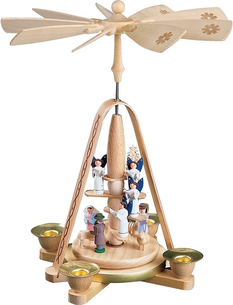 Richard Glaesser Angel Stairs Christmas Pyramid Made in Germany