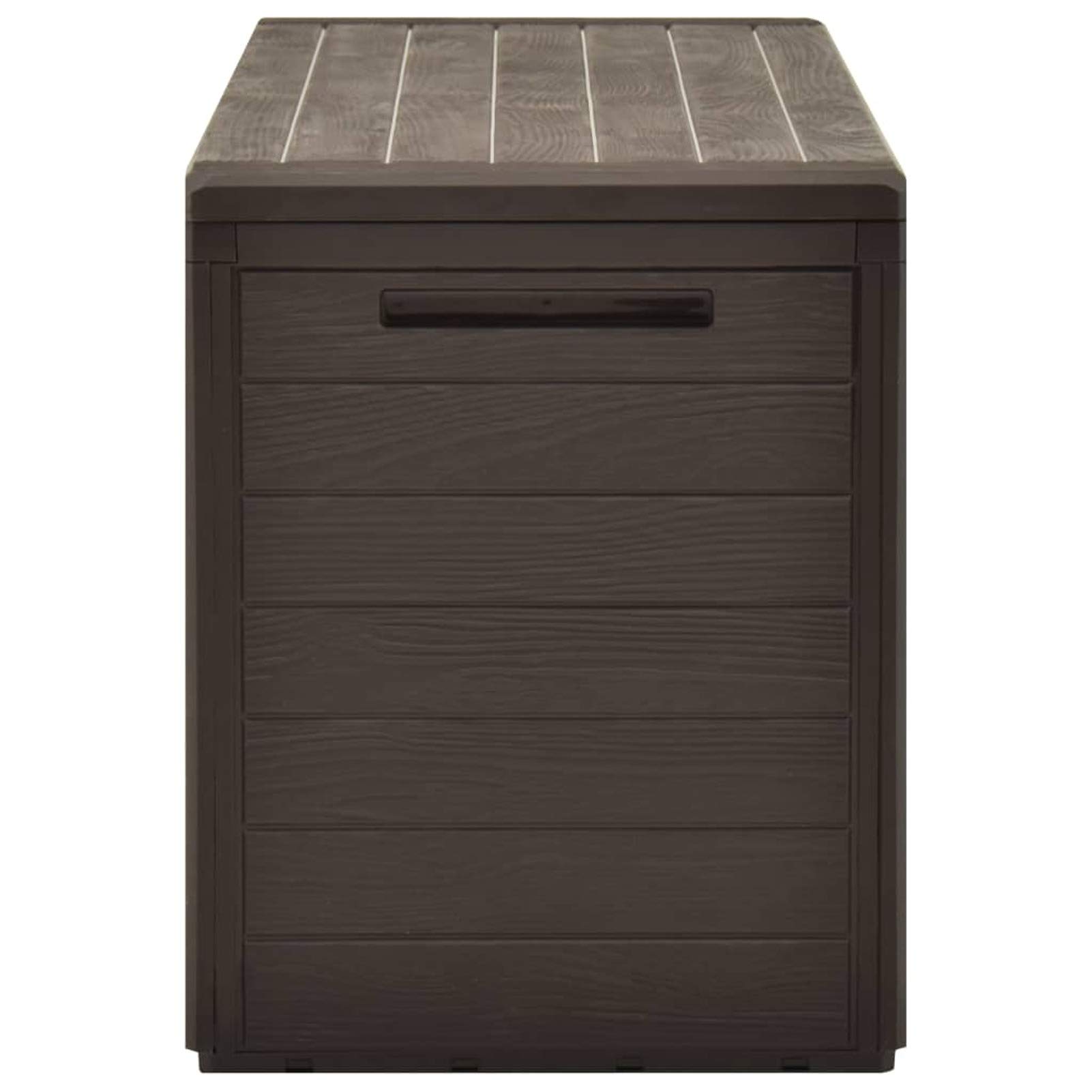 ShGaxin Pudełko do przechowywania ogrodu brązowe 116x44x55 cm, Arcon Zewnętrzny, Baul Zewnętrzny Magazyn, Baul Ogród, Skrzynia Zewnętrzna Ogród - 49443