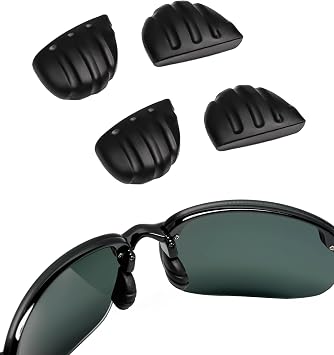 2 Pairs Replacement Nose Pads for Maui Jim Hapuna MJ414 Sport Sunglasses, Easy Slip On Nose Piece Guard