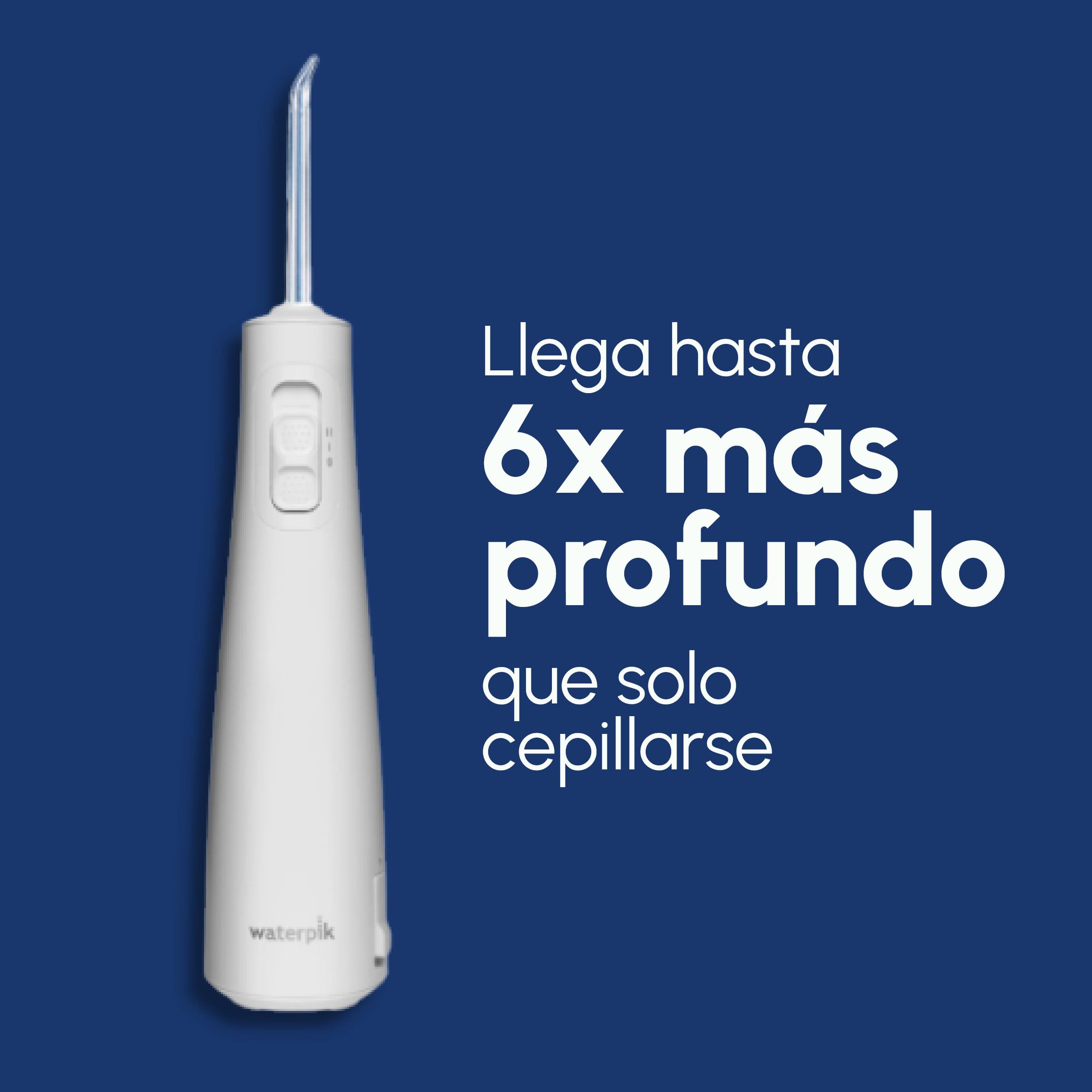 Waterpik Pulse Water Flosser Cordless, Water Flosser and Plaque Remover for Teeth, 2 x Water Floss Pressure Settings, 45 Seconds of Flossing, 2 x Tips Included