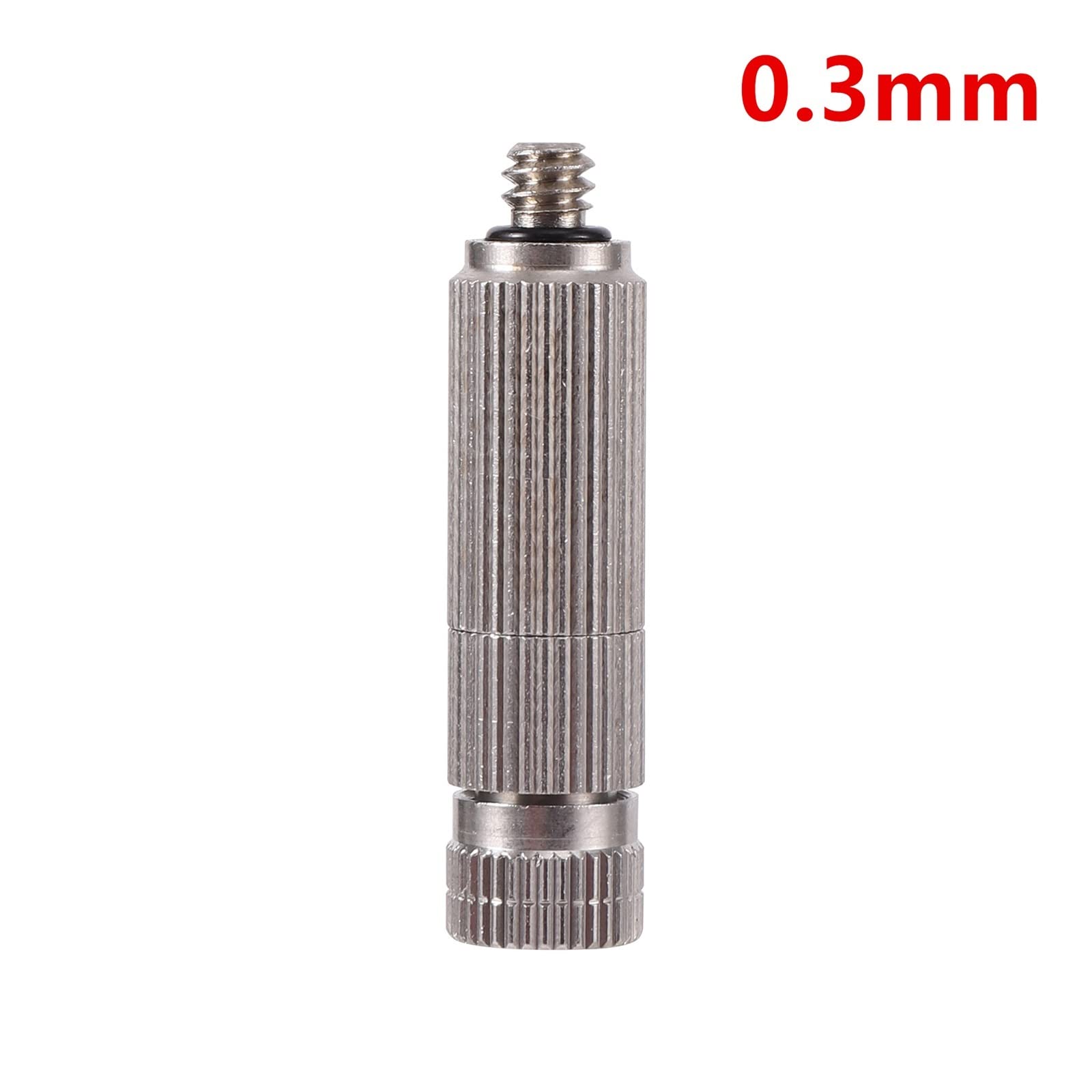 Gartengeräte 3/16" Sprühdüse Edelstahl Hochdruck-Nebeldüse Bewässerung Kühlung Befeuchtung Landschaftsbau Sprühgerät Bewässerungsausrüstung (Farbe: 0,3 mm)