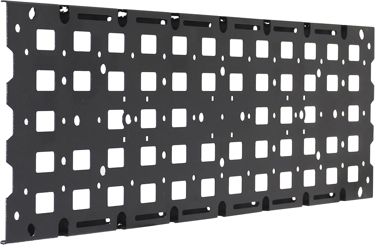 Go Rhino Gear Plate | Mild Steel, Textured Black | 5950020T | Fits Go Rhino SRM Series Roof Racks, CEROS Roof Racks, XRS Overlanding Xtreme Racks, & More