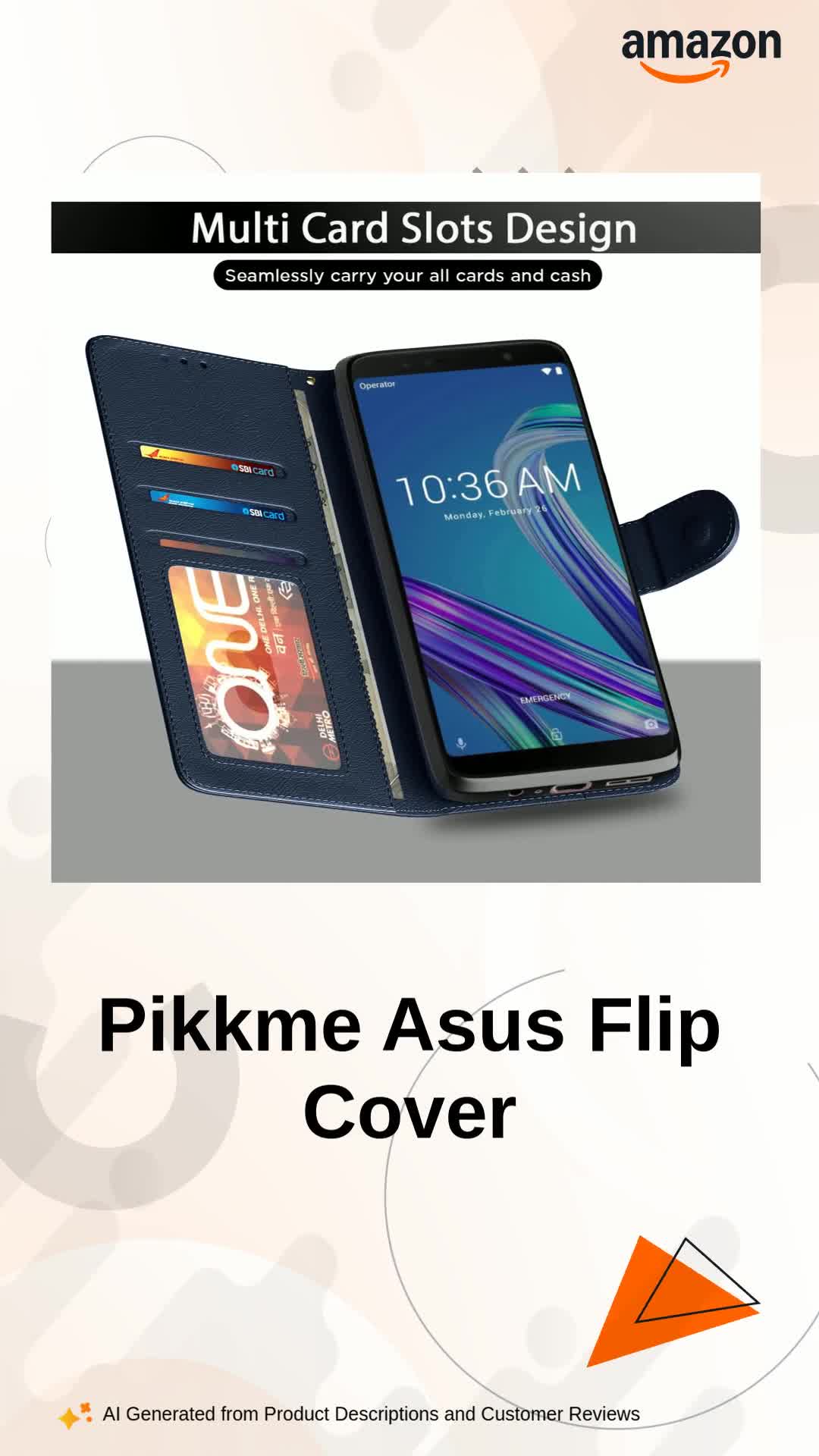 Pikkme Asus Zenfone Max Pro M1 Flip Cover Leather Finish | Inside