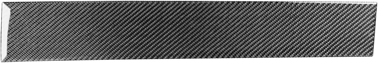 Real Premium Soft Carbon Fiber Interior Accessories Sticker Compatible with Chrysler 300 300C 2005 2006 2007 Car co-Pilot Side Dashboard Decoration Trim Decal Panel Black