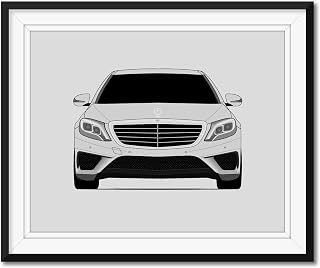 Mercedes Benz S63 W222 (2014-2017) Inspired Poster Print Wall Art Decor Handmade (S-Class AMG) (Unframed)