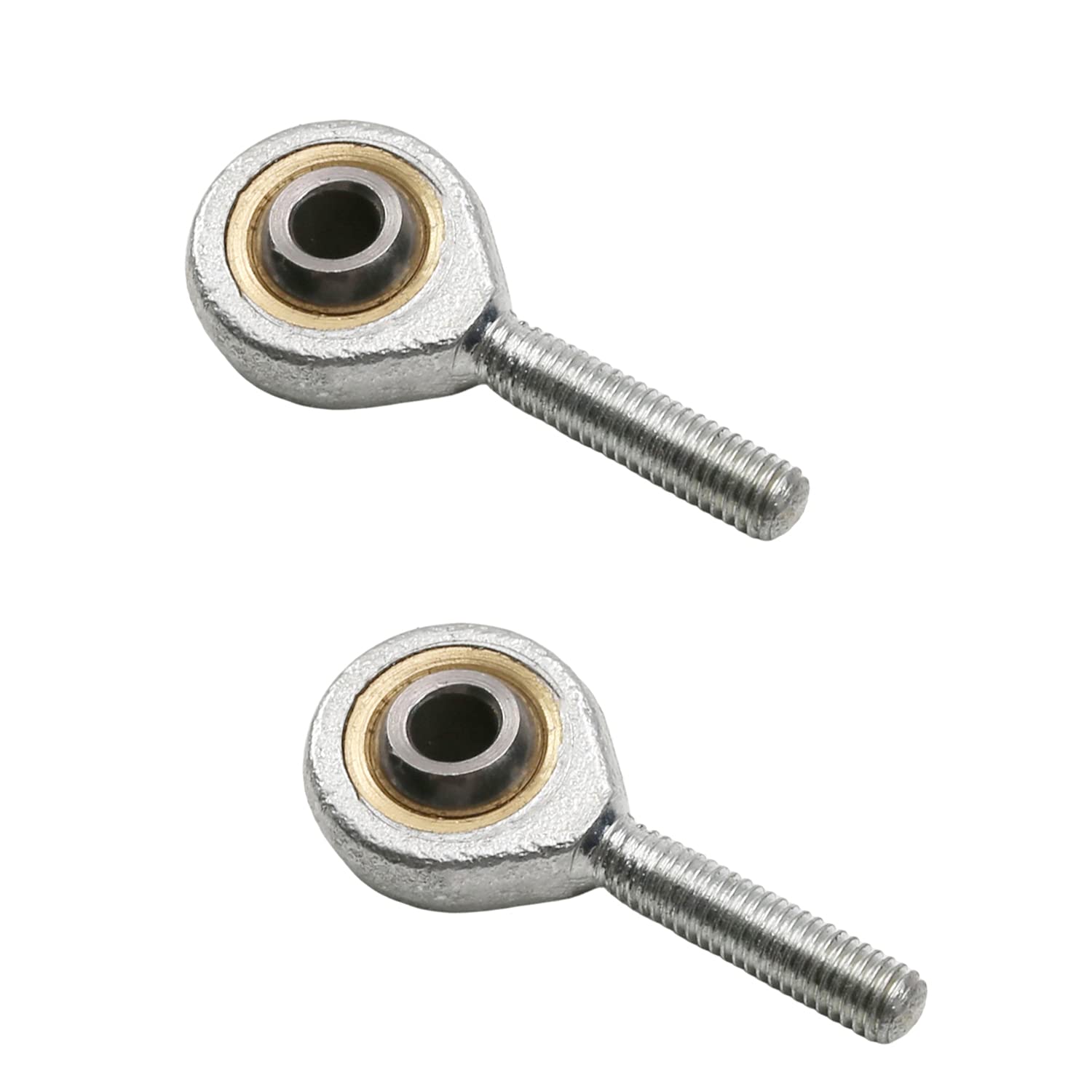 2Pcs Rod End Joints Bearings 0.2inch SA5T/K Bore Economy Male Right-Hand Rod Ends Bearing Thread for Machinery Ppower Tools Automation Equipment CNC Equipment