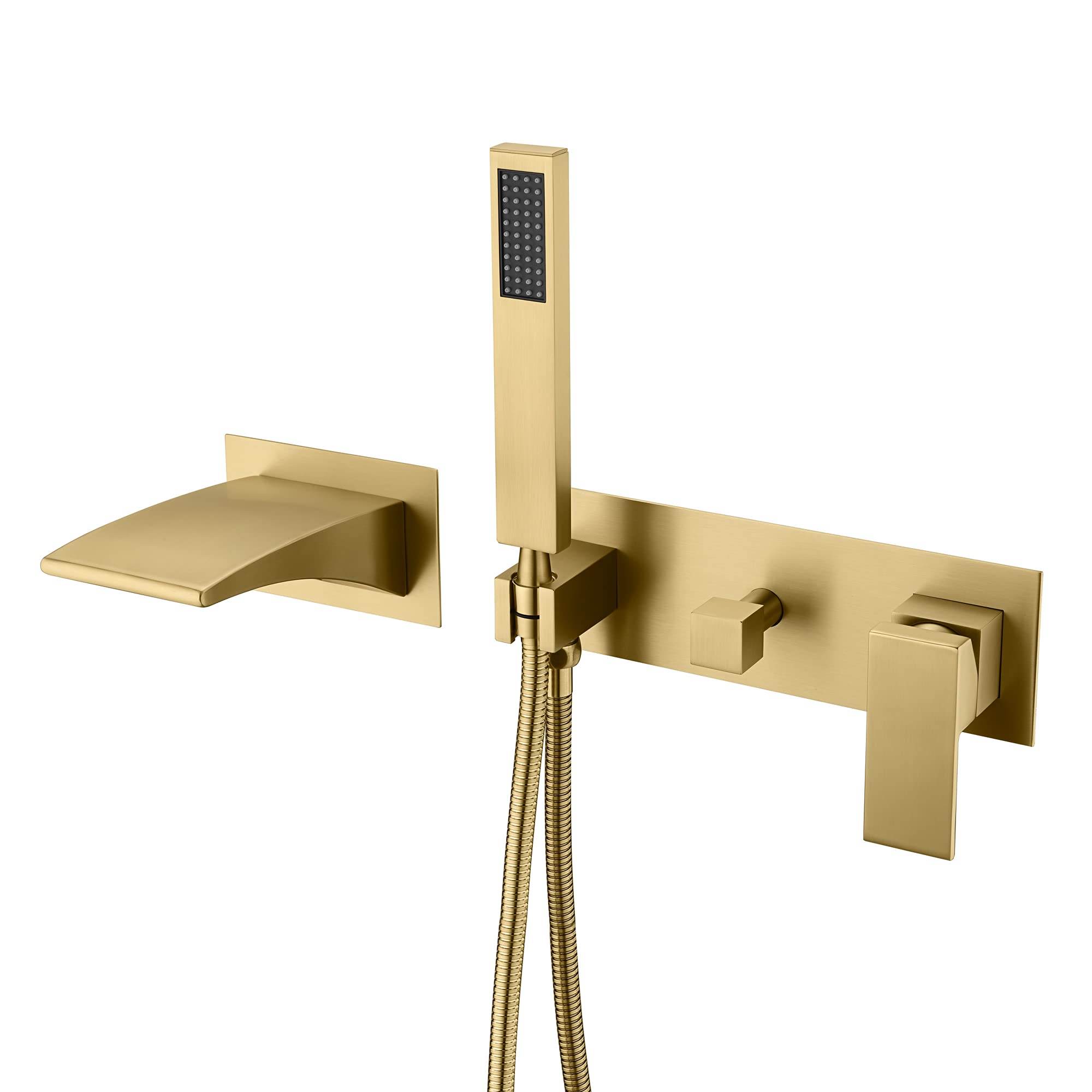 Buy SUMERAIN Wall Tub Faucet with Hand Shower, Waterfall Bathtub Faucet