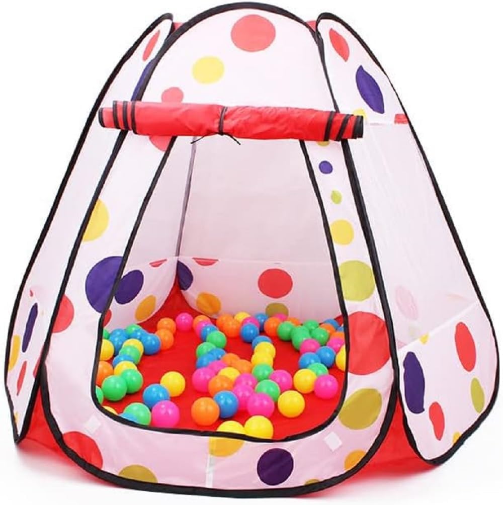 Tech Plus Children Kids Play Tent Tents House Pop Up Outdoor Indoor Ball Pit Baby Beach Tent,kids tent, Playhouse w/Zipper Storage Case for Boys Girls