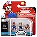 NINTENDO Mario Bros Universe Micro Wave 1: Mario, Luigi and Goomba Action Figure, 3-Pack