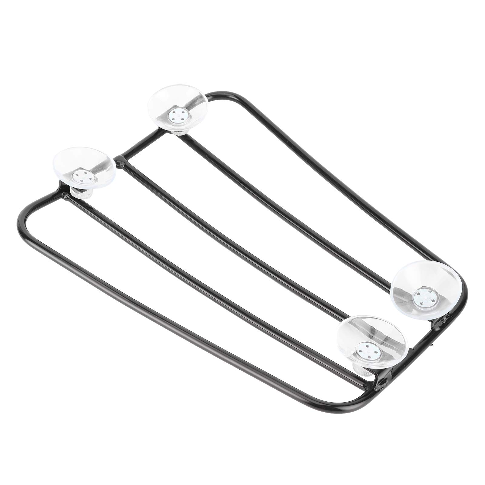 Motorrad Kraftstofftank Gepäckträger Regal, Motorrad Gepäckträger Vorne mit Starken Saugnäpfen, Universeller Gepäckhalter Gepäckträger Halterung im Retro Stil(Schwarz)