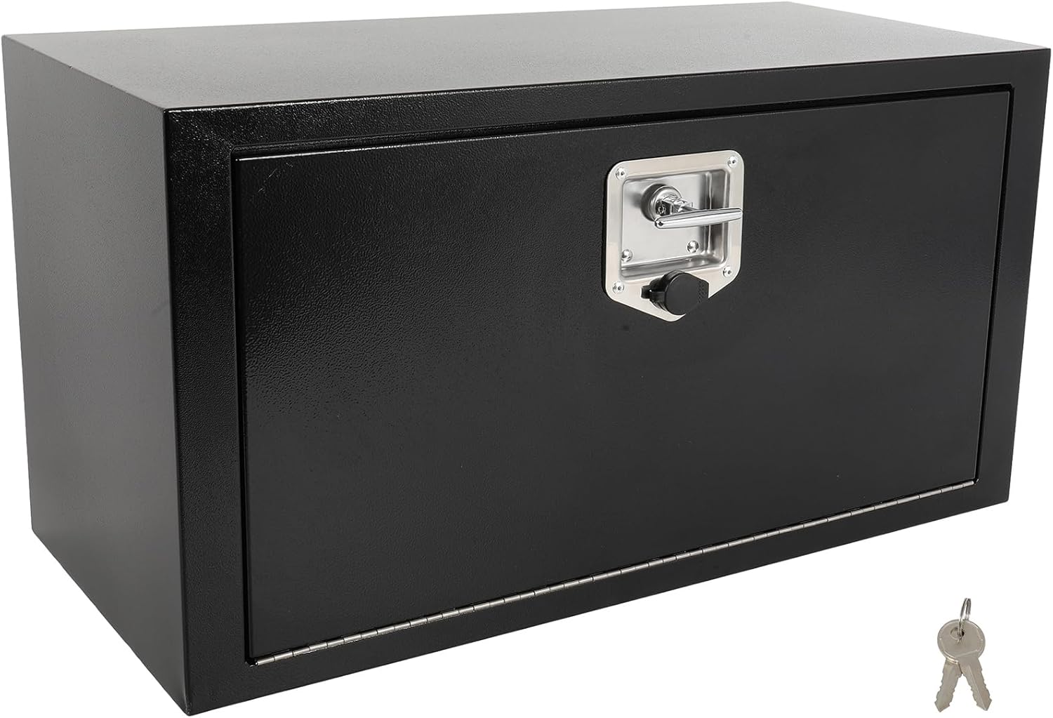 SCITOO 30" Iron Truck Bed Tool Box,Heavy Duty Crossover Storage for Most Full Size Pickups,Lockable Weatherproof Chest,Fits 30"WX16"DX16"H Truck Beds,Easy Access to Load and Unload