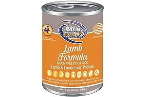 Nutrisource Lamb and Rice Canned Grain-Free Dog Food, 13 Ounce, Pack of 12