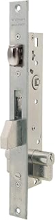 TESA 221620AI Einsteckschloss für Metallprofile, Dornmaß 20 mm, Grau Edelstahl