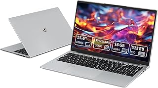 Laptop | Laptops 15.6″ Full HD | Ultra Slim PC | 3050e Dual Core Processor | 16GB RAM | 512GB Ultra Fast SSD | Backlit Key…
