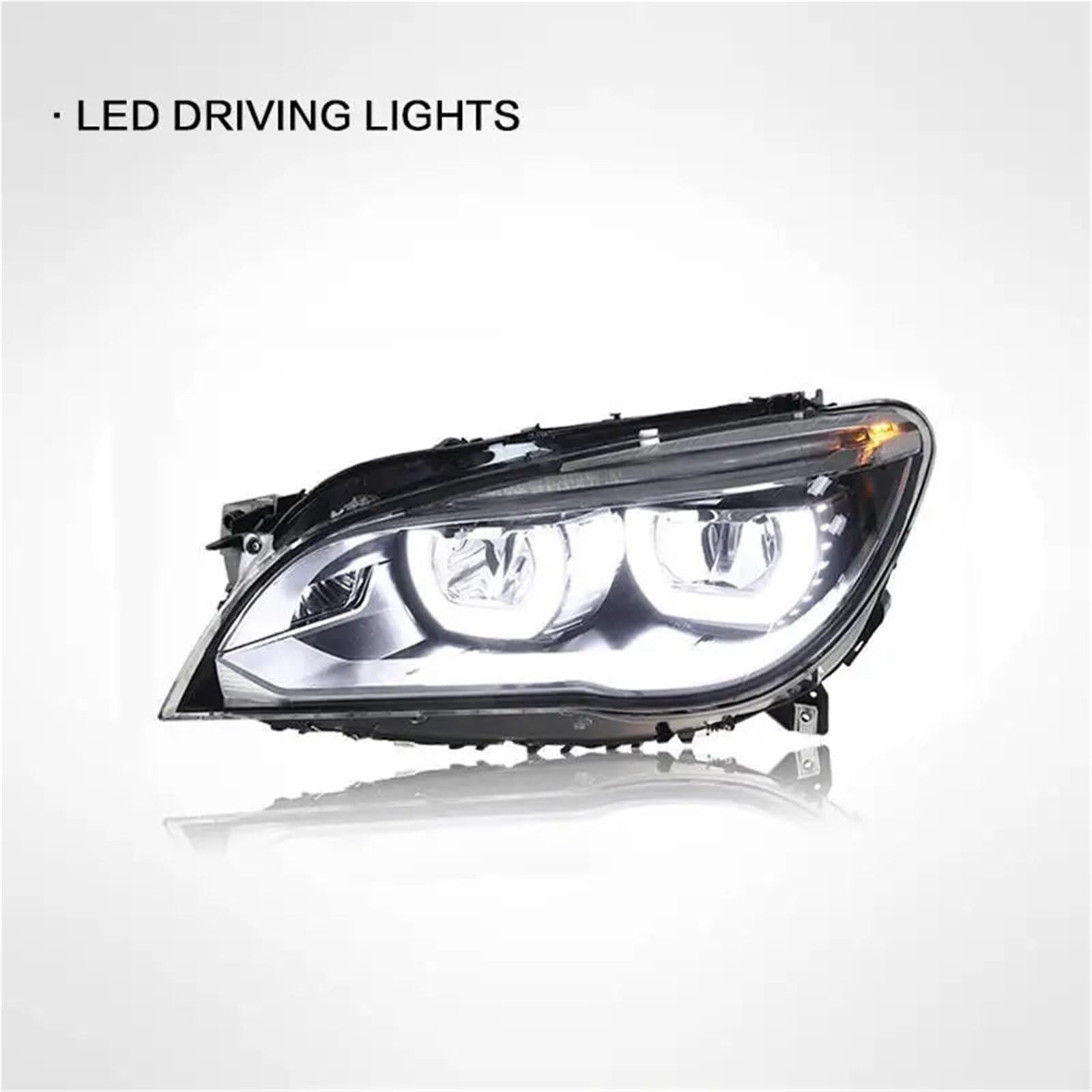 Gruppo Faro per Auto BMW F01 F02 730i 735i 2009-2015 Faro Completo per Auto Lampada Frontale DRL Indicatore di direzione Lente proiettore