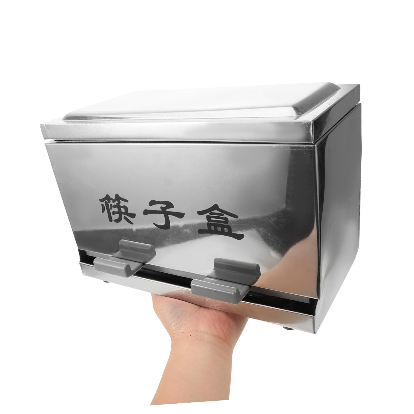 Alipis Porte-baguettes Grosse Capacité en Acier Inoxydable, Boîte de Rangement Couvercle pour Comptoir Cuisine et Buffet