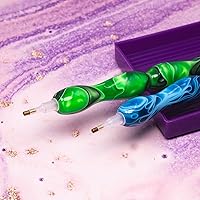 Vista 5 de Praise V Do Kit de accesorios de herramienta de bolígrafo de perforación de pintura de diamante, selector de gemas de diamantes de imitación para X