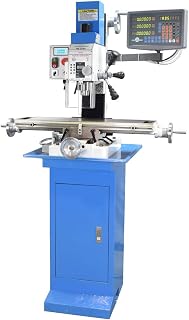 Precision Matthews PM-25MV Milling Machine with 3-Axis DRO, Brushless DC Motor, Belt Drive & Stand