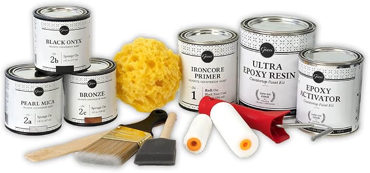 Giani Granite Countertop Paint - Small Project Kit Bombay Black