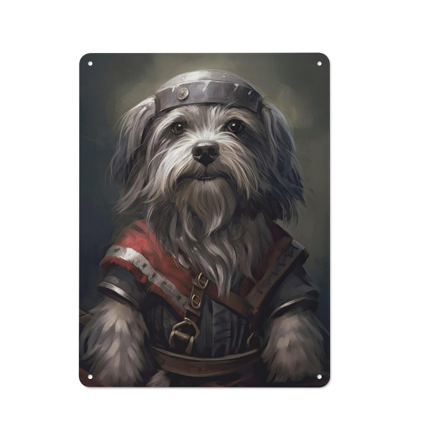 Junmoney Style-16 Farmhouse Metal Sign With Havanese Viking Design 40X30cm, Rustic Rustic Kitchen Decor For Dining Room, Cafe, Entryway Or Family Room