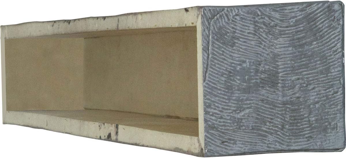 Ekena Millwork MANUKP06X06X36AC Knotty Pine Faux Wood Fireplace Mantel, 6" H x 6" D x 36" W, Aged Cedar
