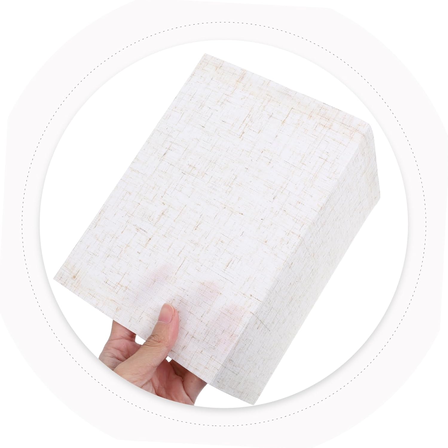 MERRYHAPY Folding Cloth Lamp Shade Detachable for Home Decor Lightweight and Easy Installation for Living Room Bedroom Office Lighting