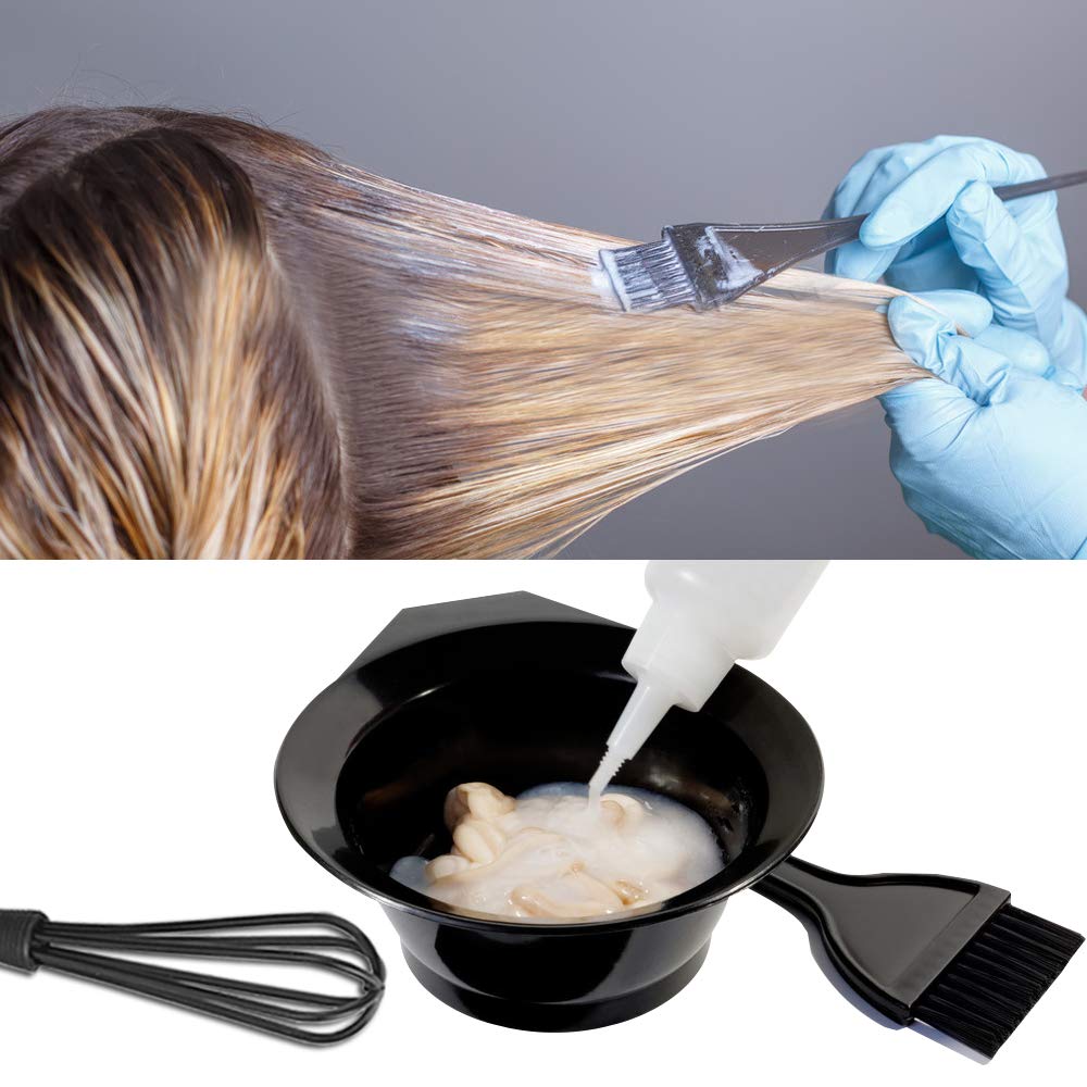 15 Pcs Hair Dye Coloring Kit,Sonku Dye Brush Comb Mixing Bowl Mixing Whisk Practical Hair Dying Tool for Salon and DIY Home Use : Beauty & Personal Care