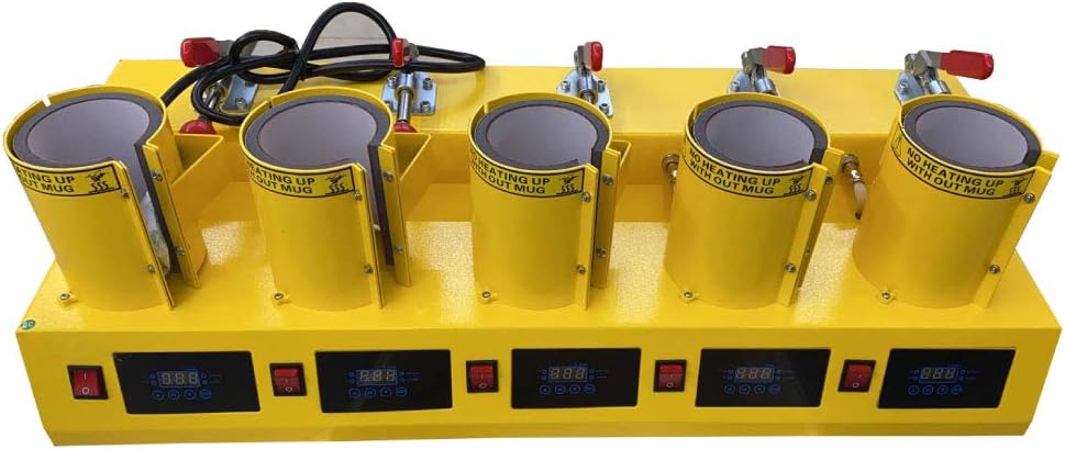 Prensa de Calor para Tazas 11 oz 5 en 1 Digital