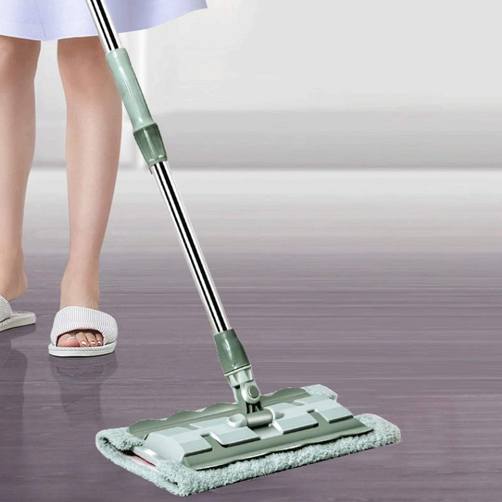 HBJWOV Professional Microfiber Mop for Hardwood, Laminate, Tile Floor Cleaning, Stainless Steel Telescopic Handle