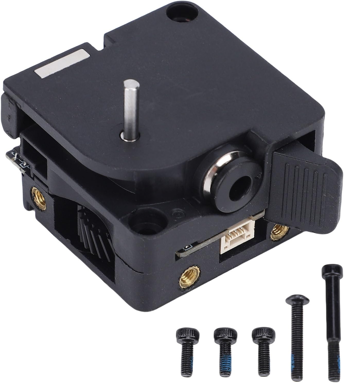 Kikumi Dual Gear Extruder Replacement for Hi 3D Printer Integrated Filament Break Sensor Cutter for Upgrade and Smooth Filament Feed, with