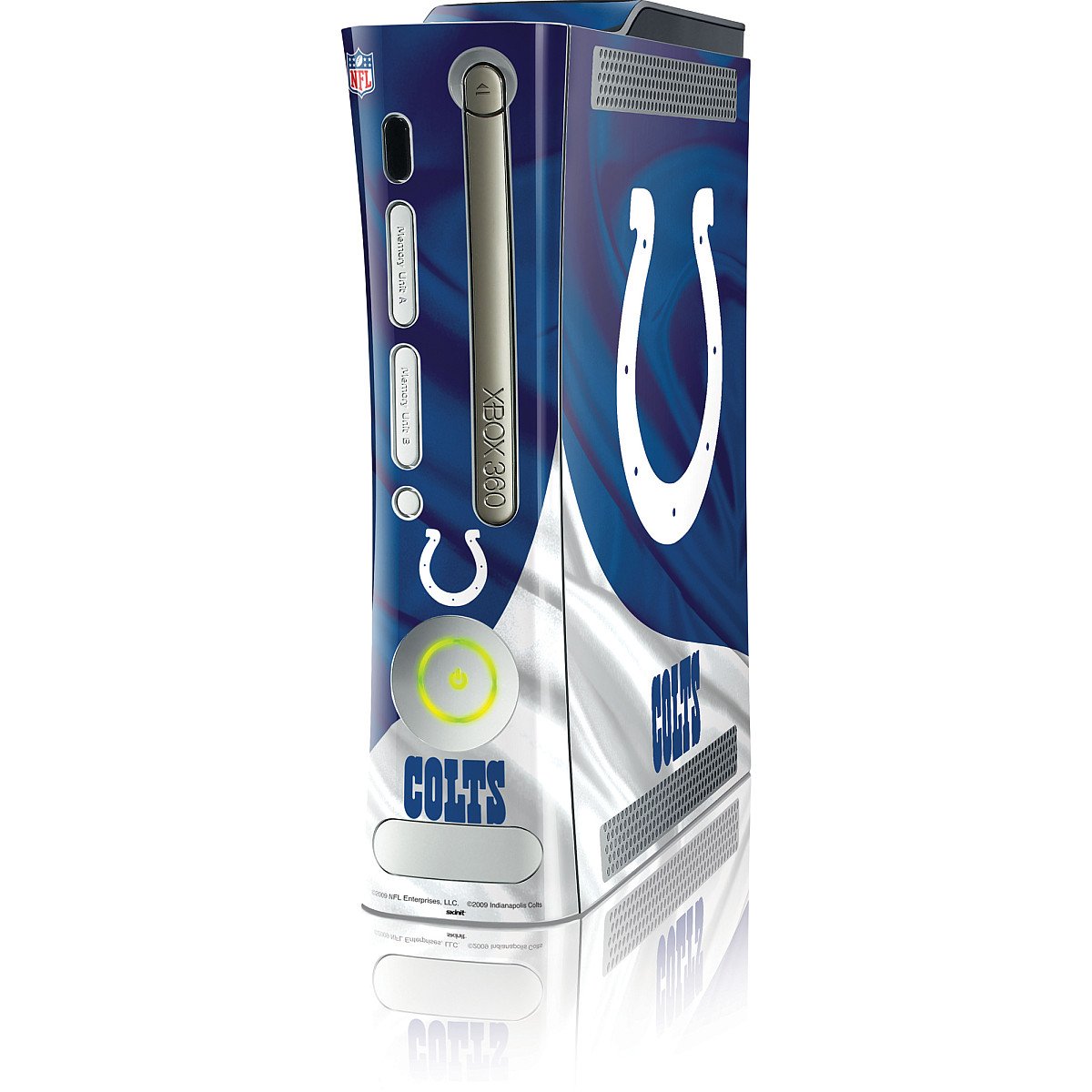 Skinit Decal Gaming Skin Compatible with Xbox 360 (Includes HDD) - Officially Licensed NFL Indianapolis Colts Design