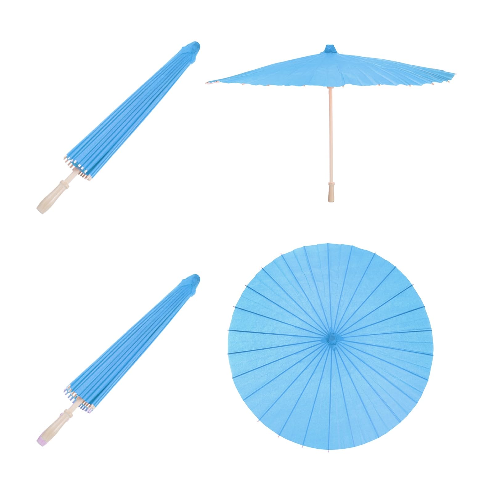 sourcing map Paper Umbrellas,Paper Parasol Umbrella DIY Oiled Paper Painting Umbrellas for Photography Props Craft Party Decoration