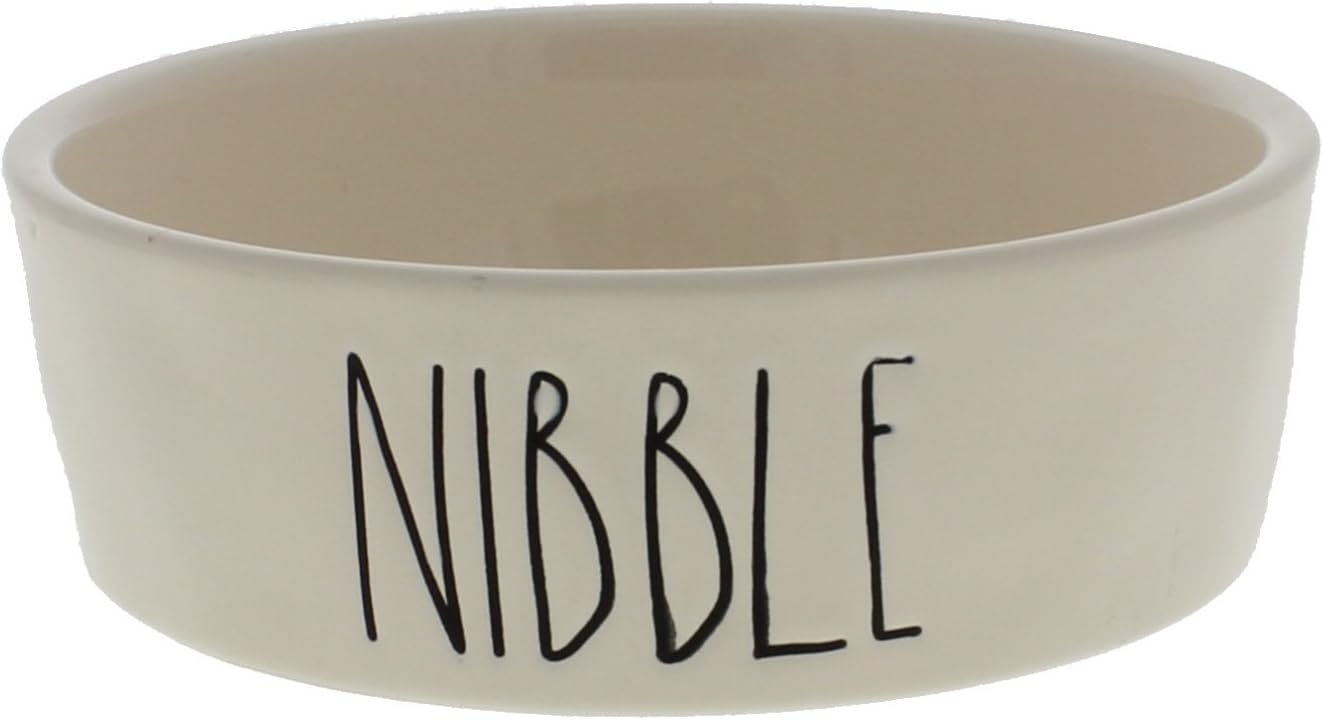 Rae Dunn Magenta Ceramic Pet Bowl Nibble Small 4.75 Inch