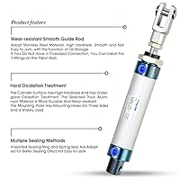 Vista 3 de TAILONZ PNEUMATIC Cilindro de Aire de 25mm de Orificio y 125mm de Carrera de Doble Acción con Conector Y y 2 Piezas de Conexión de 6mm MAL25x125