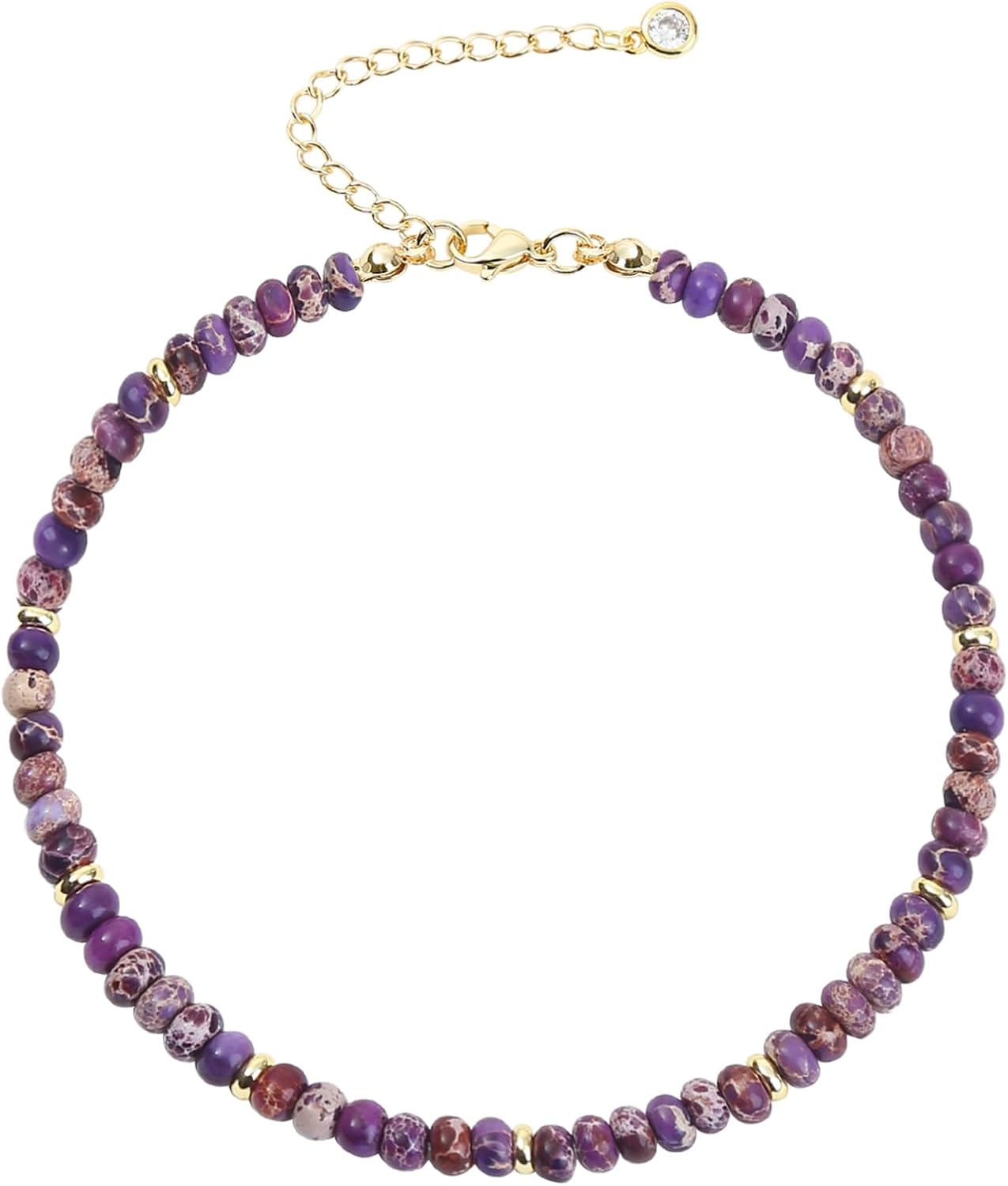 Natural Stone Beaded Anklets Bracelets for Women Handmade Beaded Anklet Bracelet Waterproof Boho Beads Ankle Bracelet Adjustable Summer Jewelry