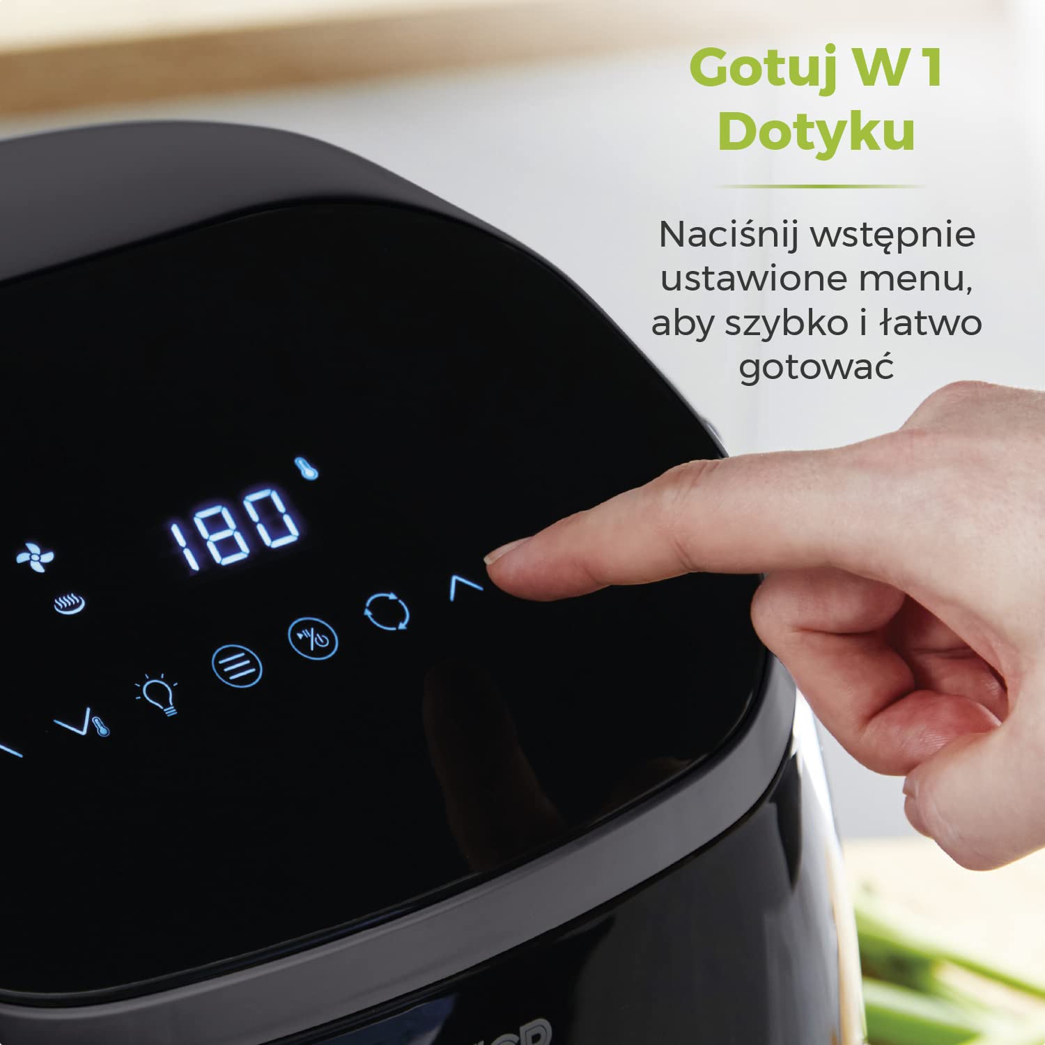 Tower Xpress Pro Kombinacja T17076 Vortx 10-in-1 Cyfrowy Air Frytkownica Piekarnik z Rapid Air Obieg, 60-Minuta Timer, 11 L, 2000 W, Czarny