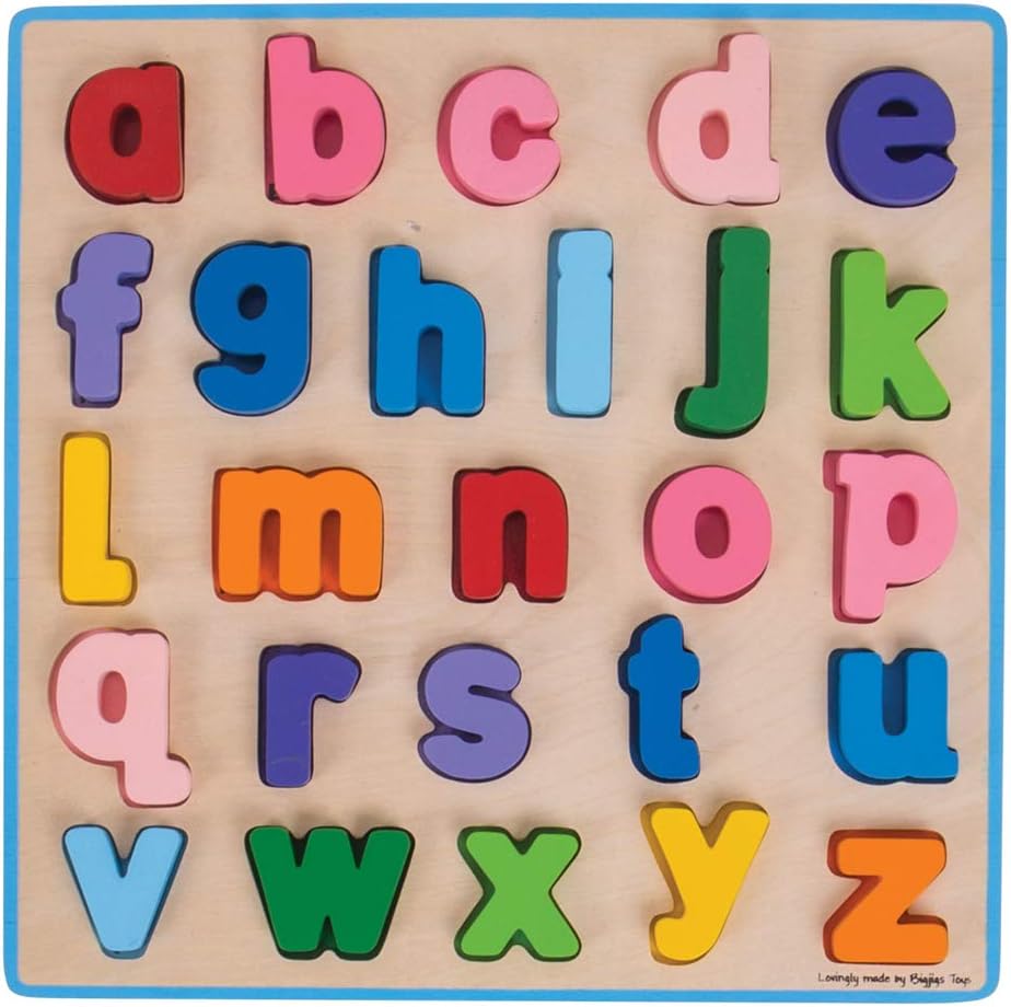 Bigjigs Toys Chunky Alphabet Puzzle (Lowercase) - Educational Jigsaw