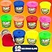 Kicko Noise Putty Slimes - 12 Gas Sound Slimes - Small Containers 1.5 Inches Assorted Colors - Toy for Kids, Boys, Girls, Party Favors, Gift Bags, Prizes