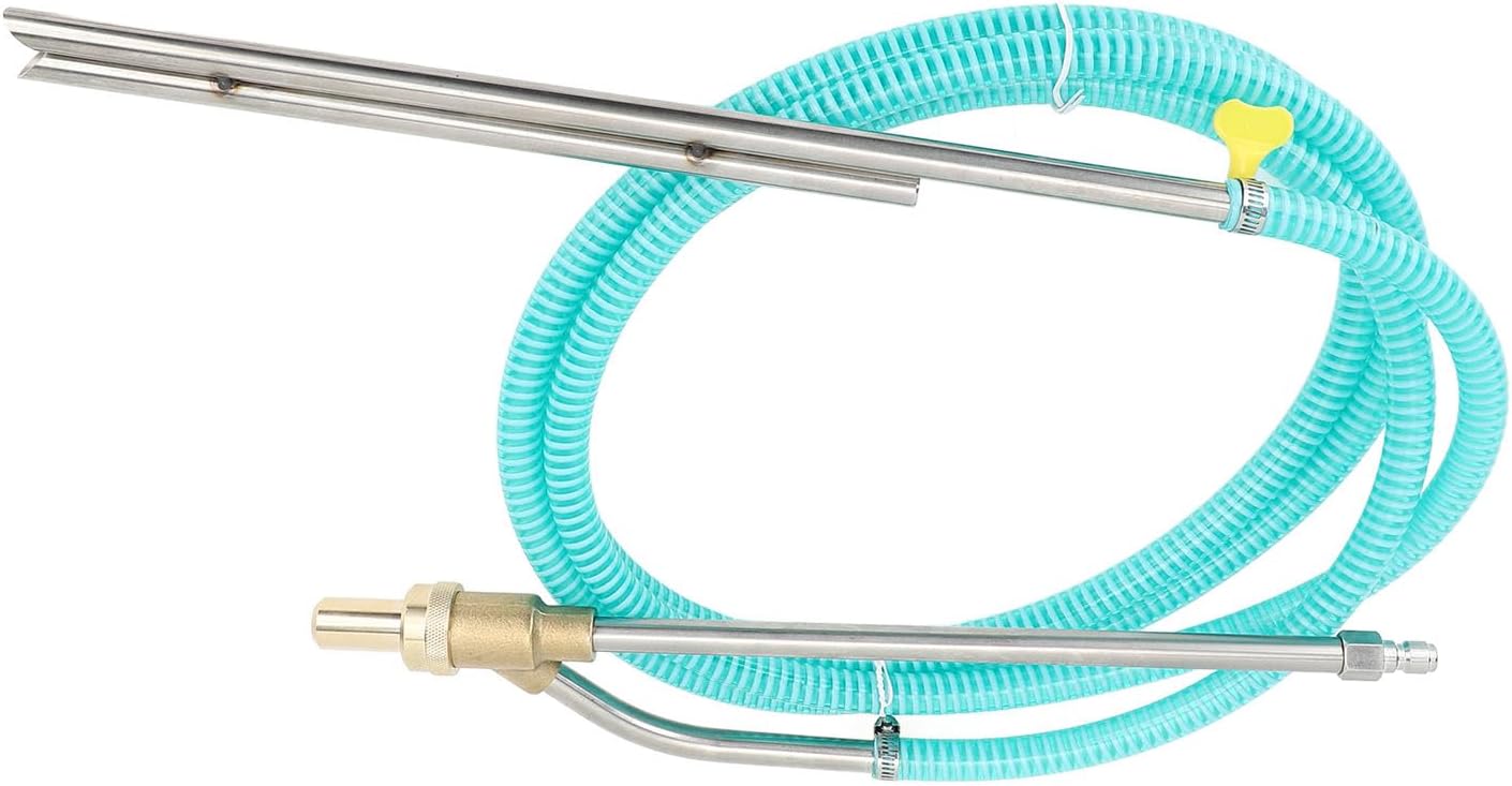 aqxreight Pressure Washer Sandblasting Kit Powerful Wet Sandblaster Attachment for Home and Automotive Use (Blue)