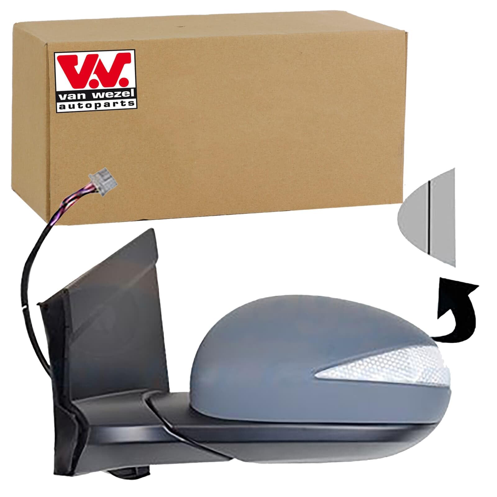 VAN WEZEL Rétroviseur extérieur 2580817