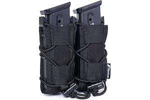 9mm Handgun Magazine Holster: Double Magazine MOLLE Pistol Pouch