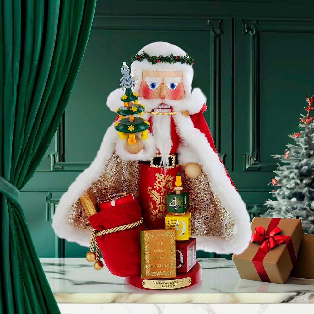 Steinbach 17-inch 12 Days of Christmas Musical Nutcracker