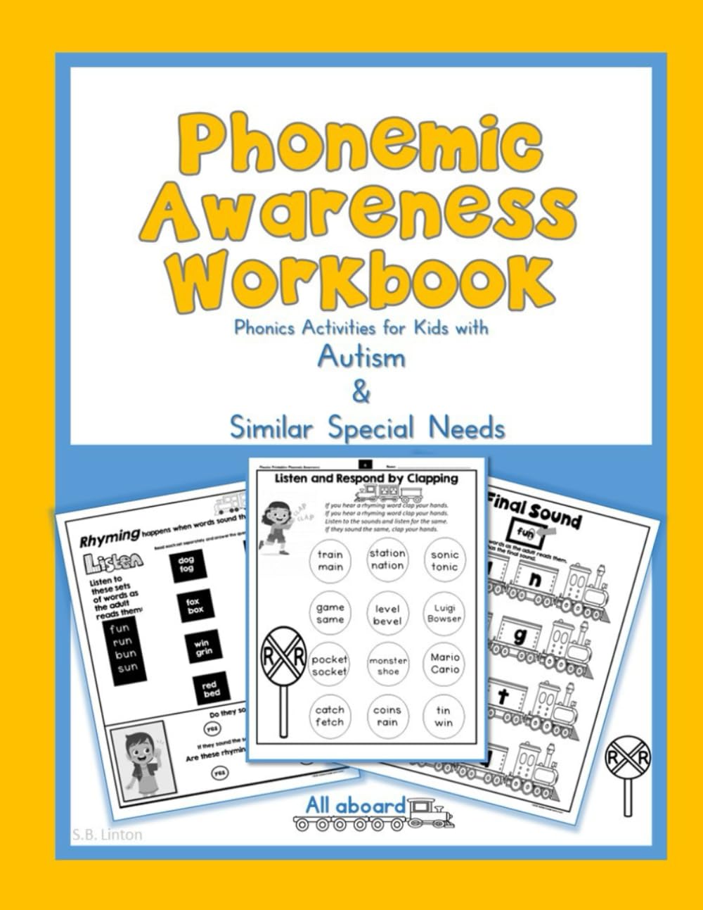 Phonemic Awareness Workbook: Phonics Activities for Kids with Autism & Similar Special Needs