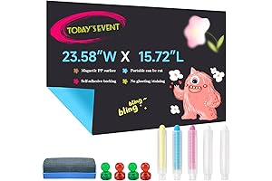 Adhesive Magnetic Wall Chalkboard Contact Paper With Accessories