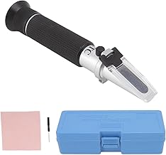 0-80% Alcohol Refractometer, Handheld Alcohol Tester Meter Measure Instrument for Wine Making and Beer Brewing