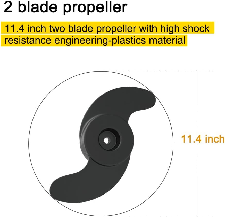 AQUOS Haswing CaymanB 24V 80LB 54in. Shaft Bow Mount Electric Trolling Motor – Includes Wireless Remote for Fishing Boats in Saltwater&Freshwater